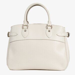 Louis Vuitton Passy PM White Epi Leather Tote Bag